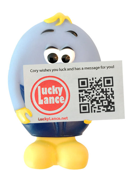 Lucky Lance W/"Lucky Link" (printed QR Code or URL link inside)